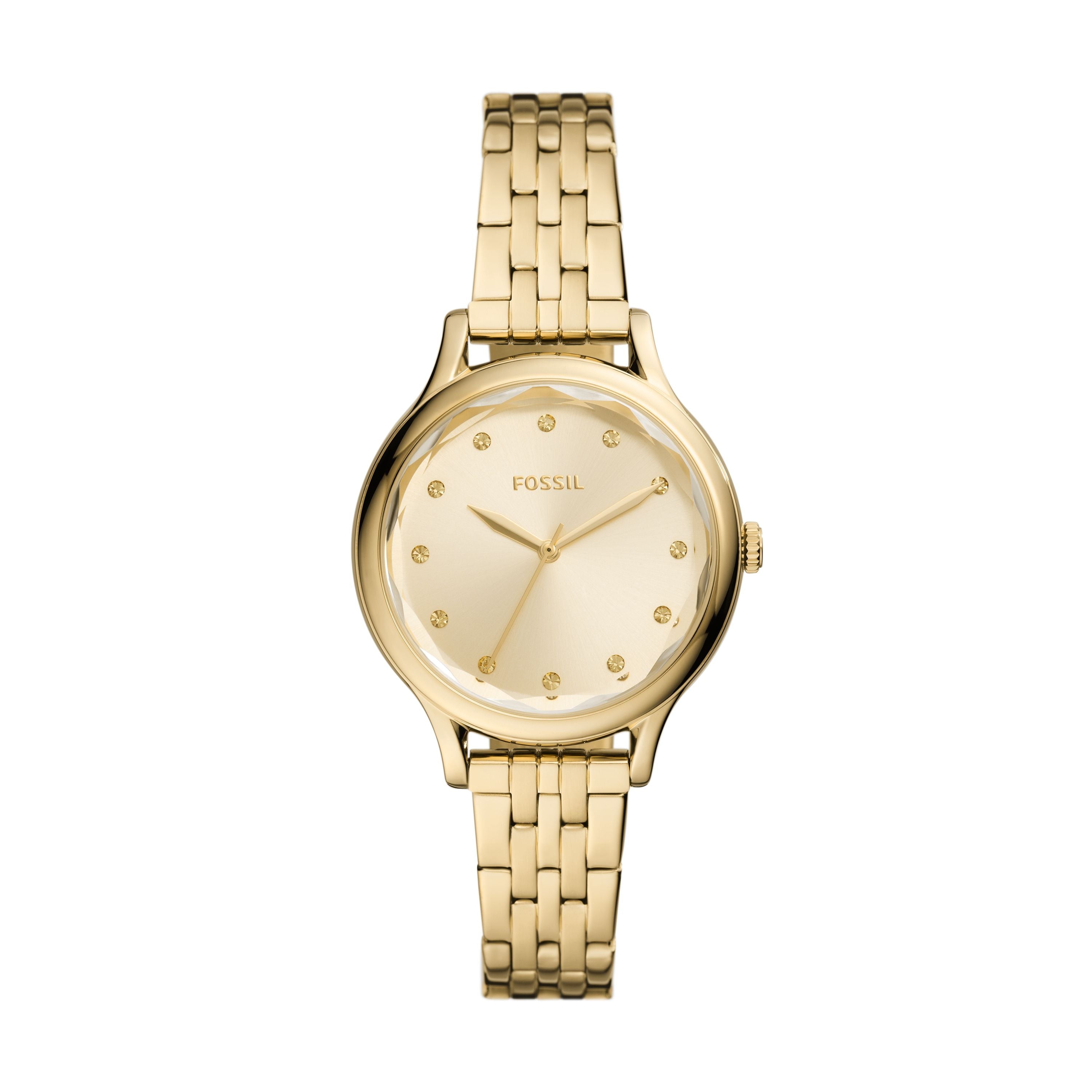 Fossil Outlet Women's Laney Three-Hand, Gold-Tone Stainless Steel Watch