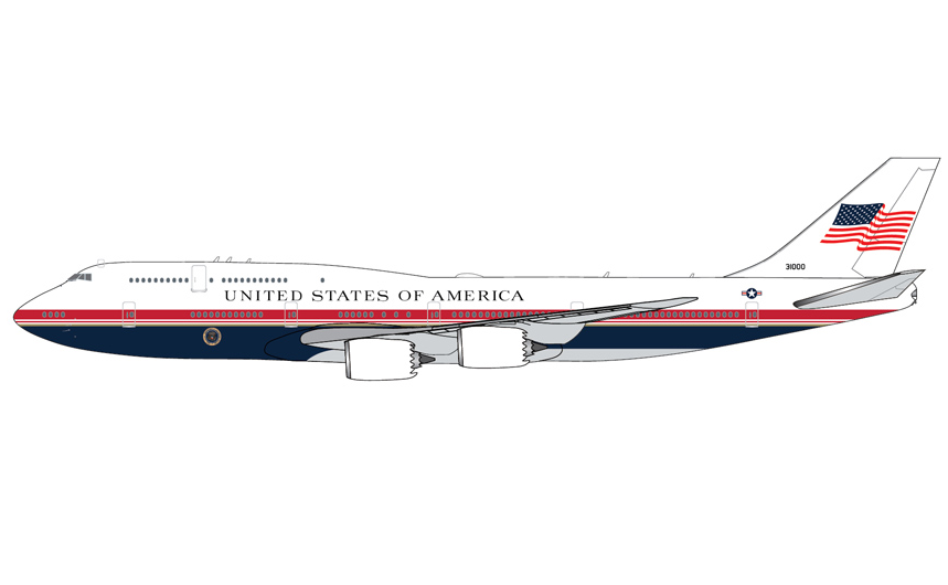 GJAFO2401 | Gemini Jets 1:400 | Boeing 747-8 VC-25B USAF 31000 Air Force One | is due July 2026