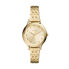 Fossil Outlet Women's Laney Three-Hand, Gold-Tone Stainless Steel Watch