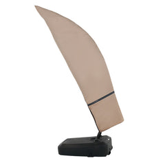 Beige sail on a white background